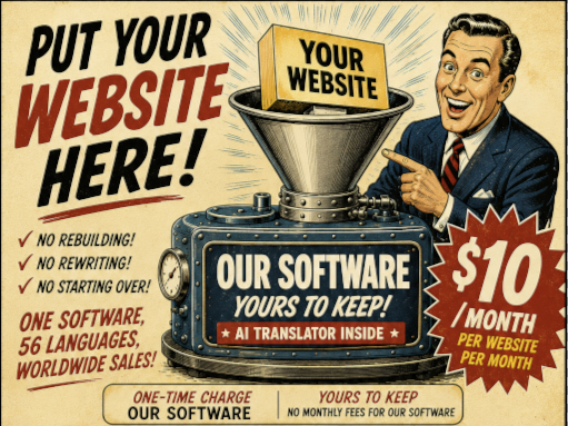 jit-tr &mdash; pon tu sitio web aqu&iacute;: nuestro software es tuyo para quedarte con &eacute;l, traductor de IA incluido, $10 al mes por sitio web